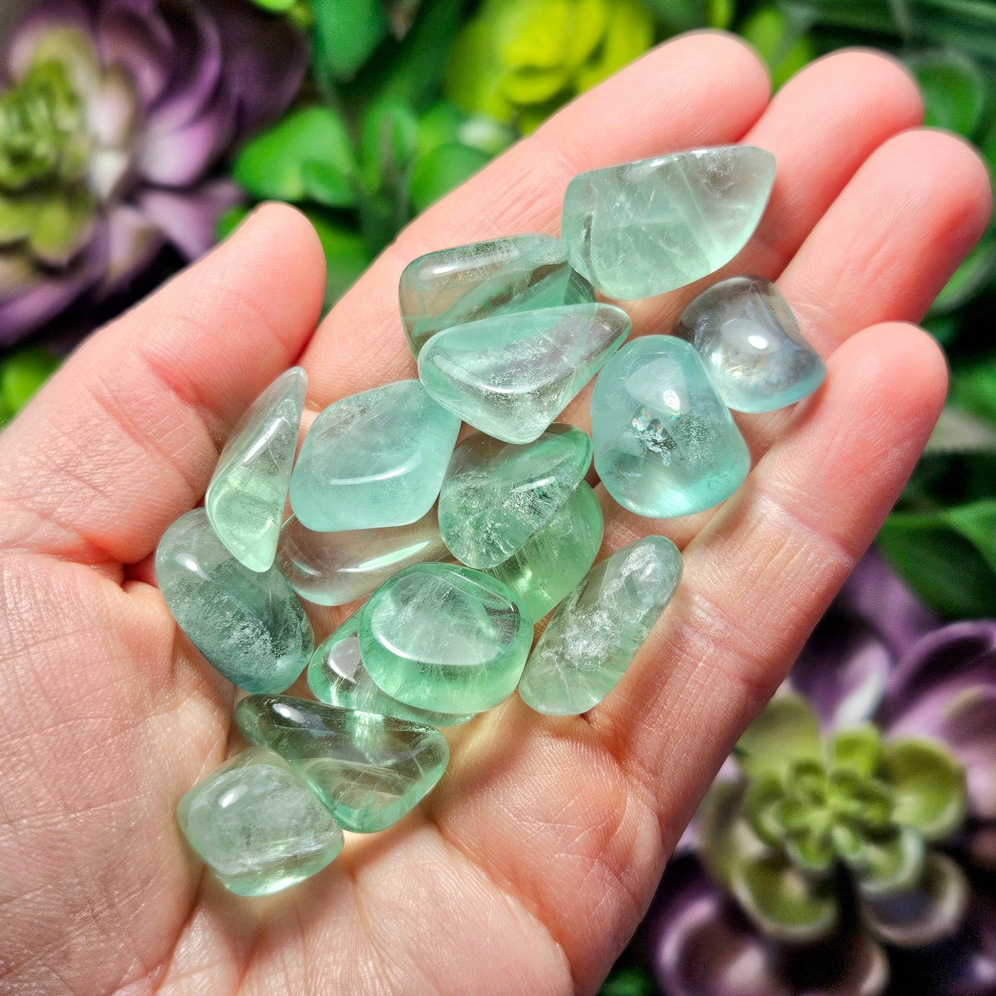 Green Fluorite Crystal