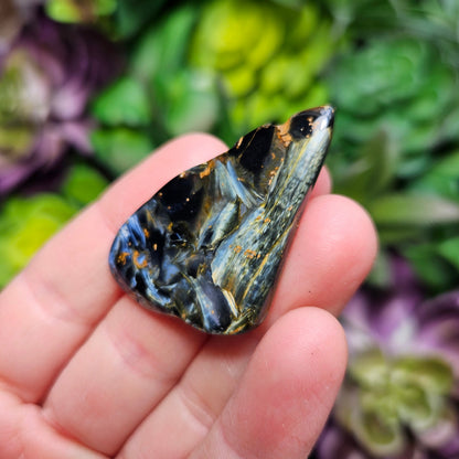 Pietersite AAA Crystal, Genuine Namibian Pietersite, Polished Pietersite Crystal Specimen, Blue Gold Red Pietersite