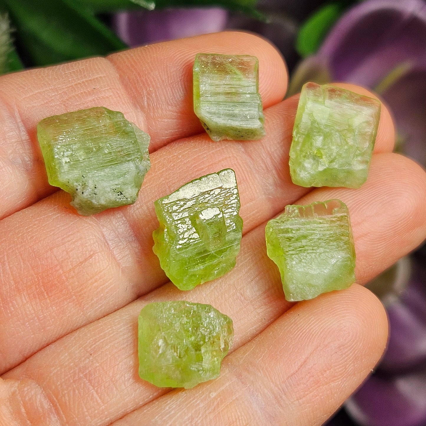 Etched Peridot Crystal