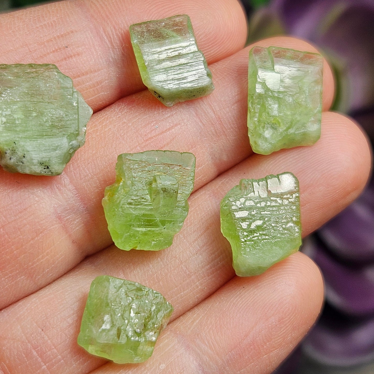 Etched Peridot Crystal