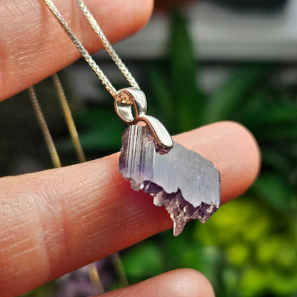 Natural Tanzanite Pendant in Sterling Silver