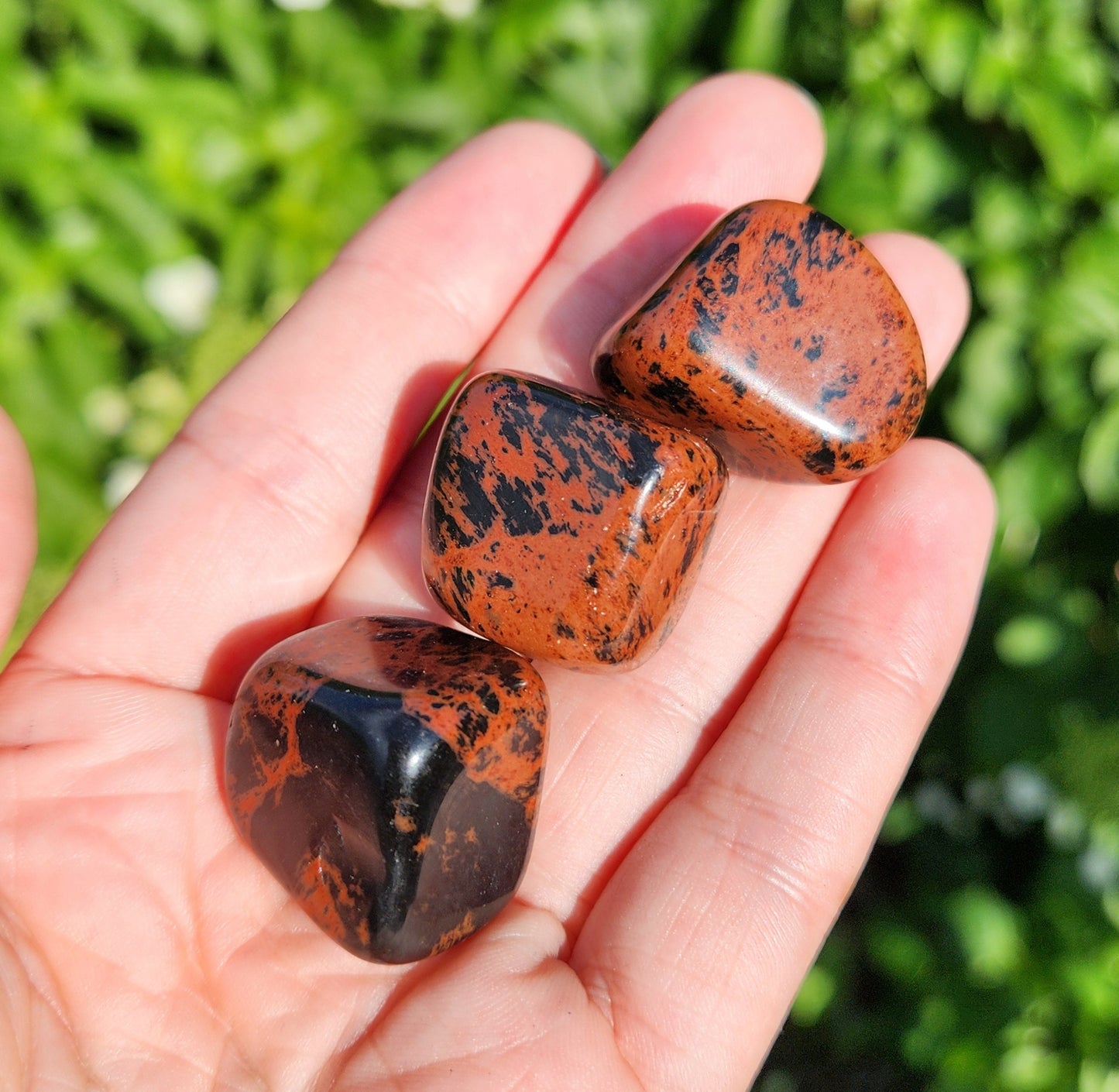 Mahogany Obsidian Stone (0.75"+), Tumbled Obsidian