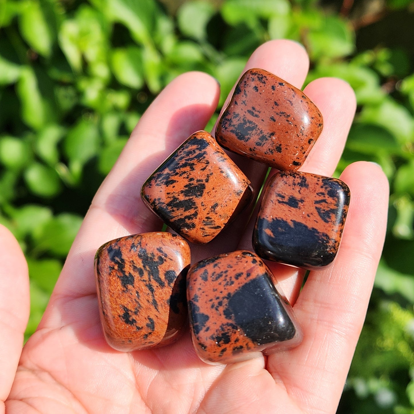 Mahogany Obsidian Stone (0.75"+), Tumbled Obsidian