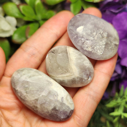Chevron Amethyst Palm Stone