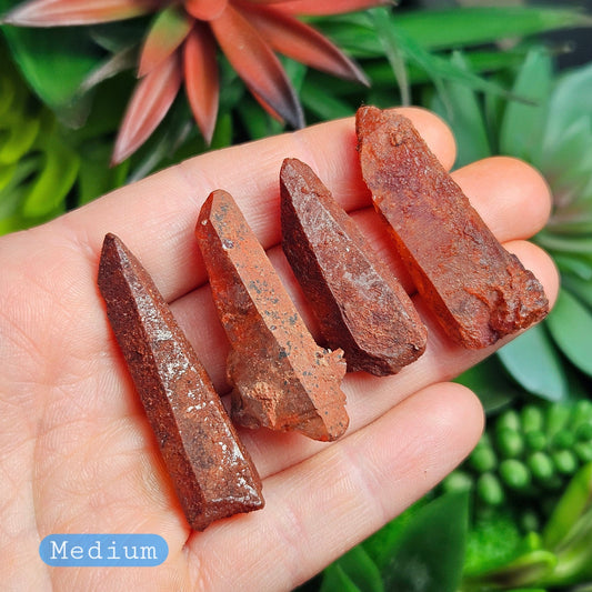 Red Hematite Quartz Crystal