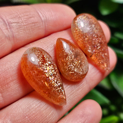 Rainbow Sunstone Crystal Cabochon, Natural Sunstone Cab, Shimmer, Flash, Polished Gemstone, Jewelry Stone
