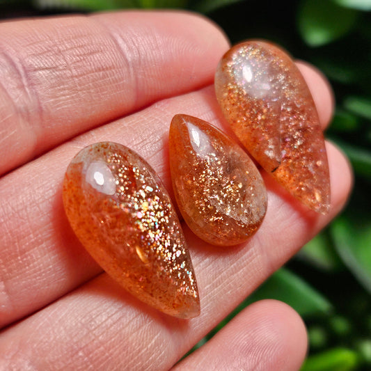 Rainbow Sunstone Crystal Cabochon, Natural Sunstone Cab, Shimmer, Flash, Polished Gemstone, Jewelry Stone