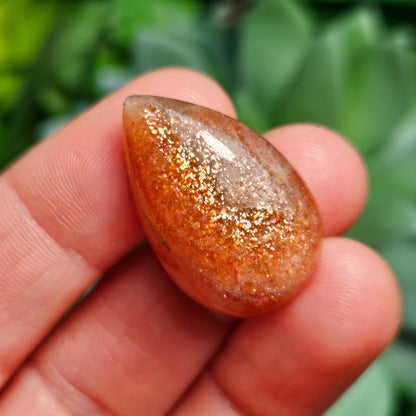 Rainbow Sunstone Crystal Cabochon, Natural Sunstone Cab, Shimmer, Flash, Polished Gemstone, Jewelry Stone