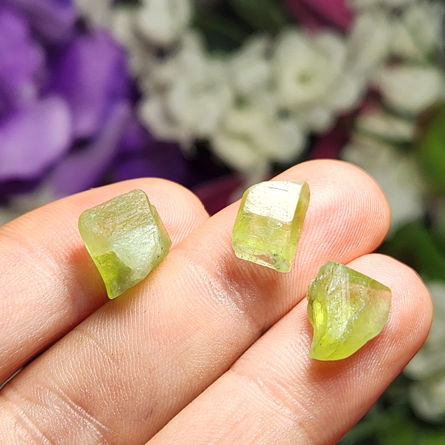 Etched Peridot Crystal