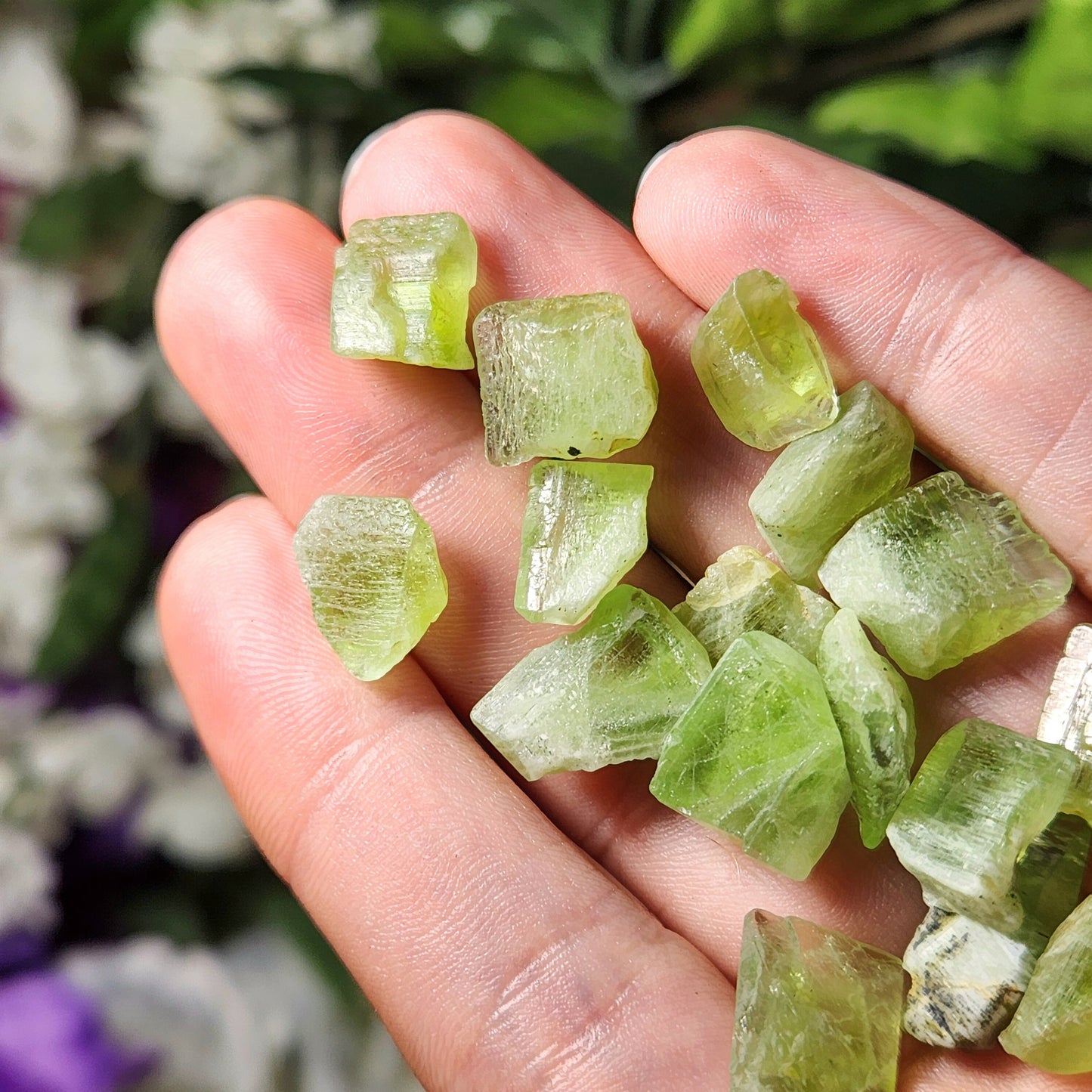 Etched Peridot Crystal