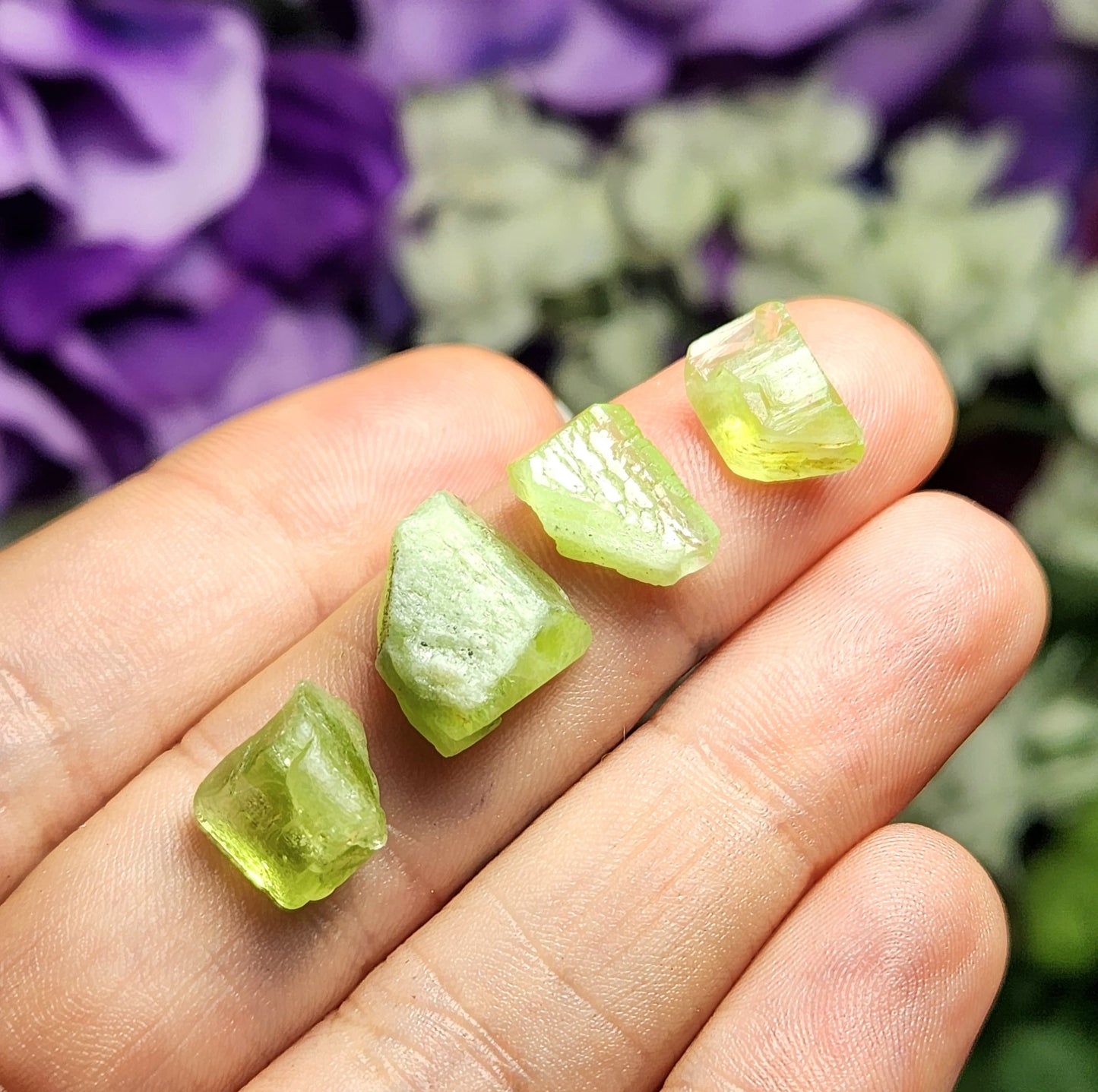 Etched Peridot Crystal