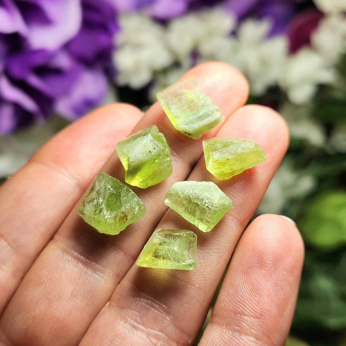 Etched Peridot Crystal
