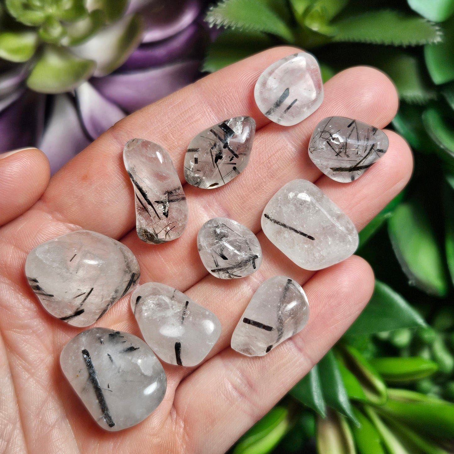 Black Tourmalinated Quartz