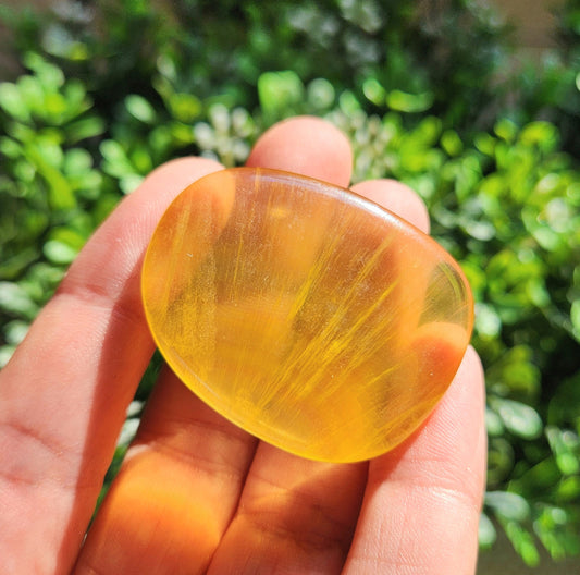 Yellow Fluorite Crystal