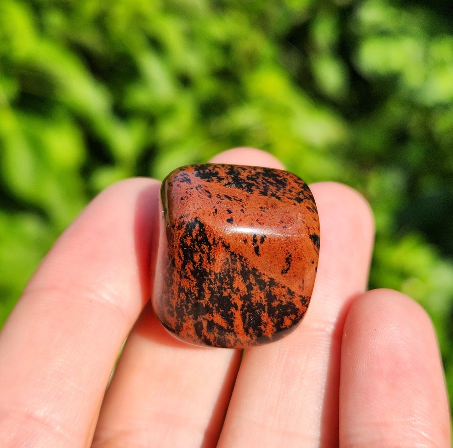 Mahogany Obsidian Stone (0.75"+), Tumbled Obsidian