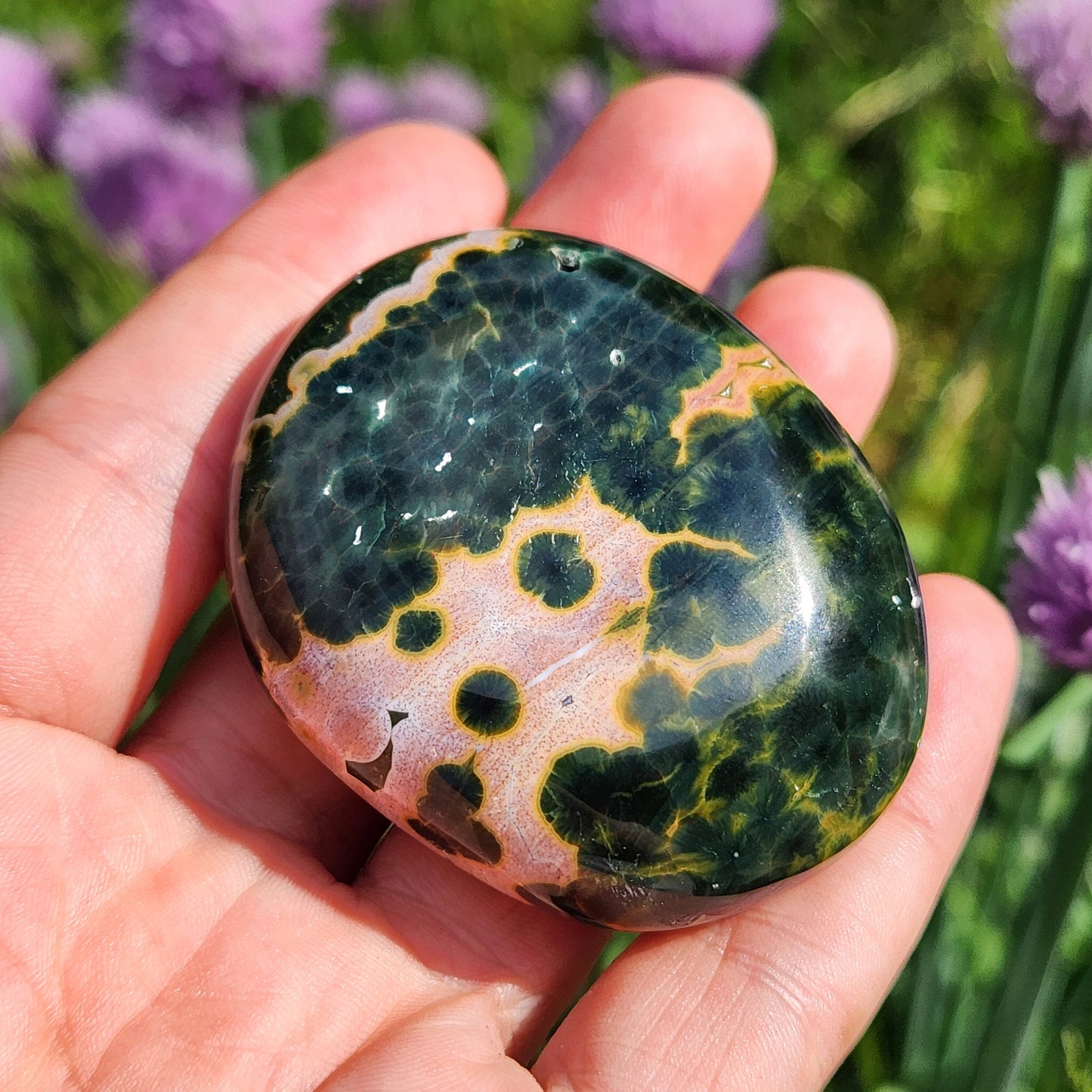 Ocean Jasper Palm Stone