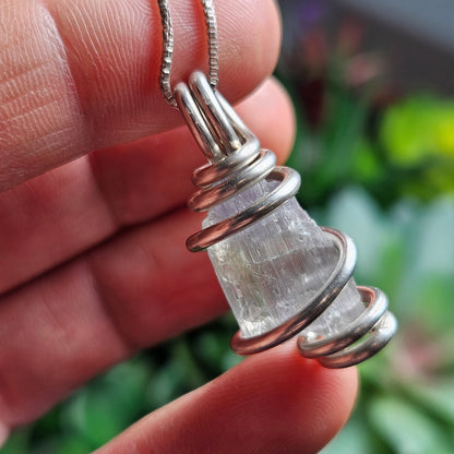 RARE Colorless Tanzanite Pendant