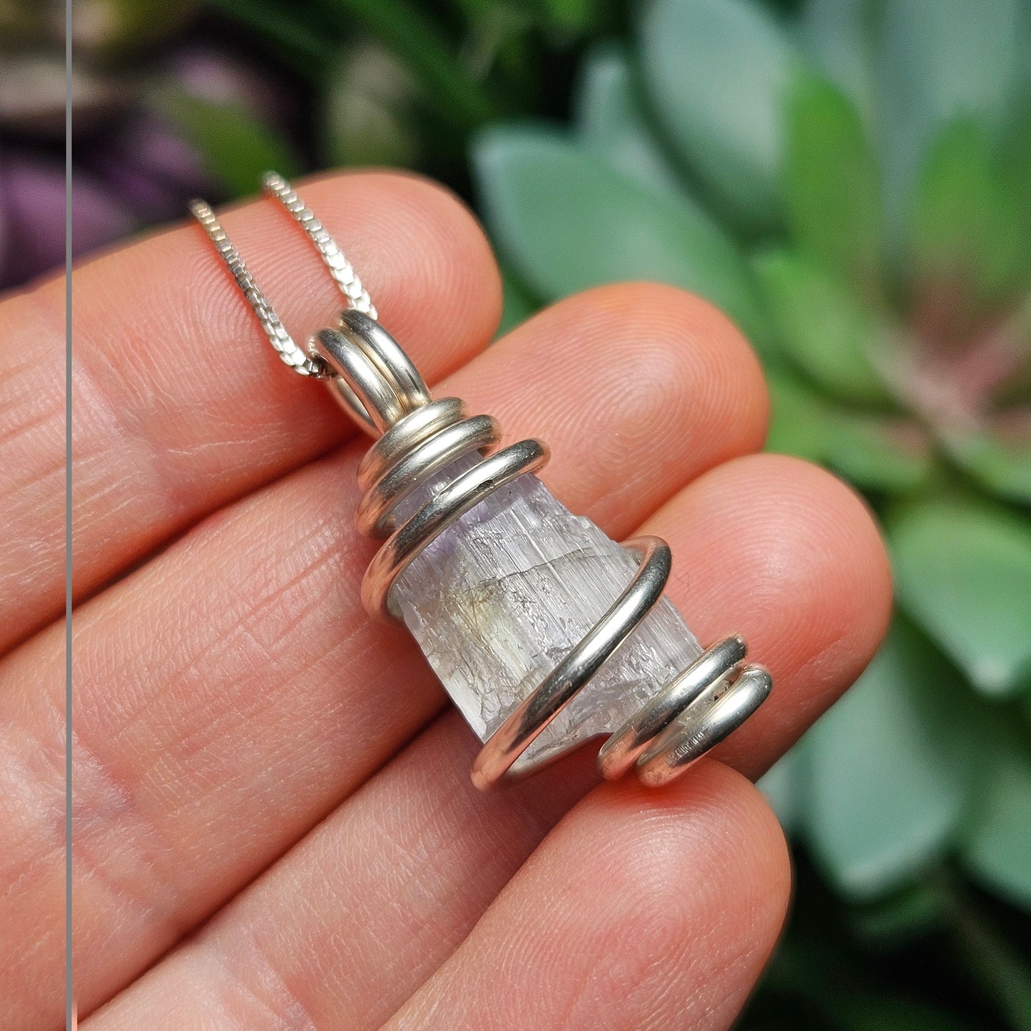 RARE Colorless Tanzanite Pendant