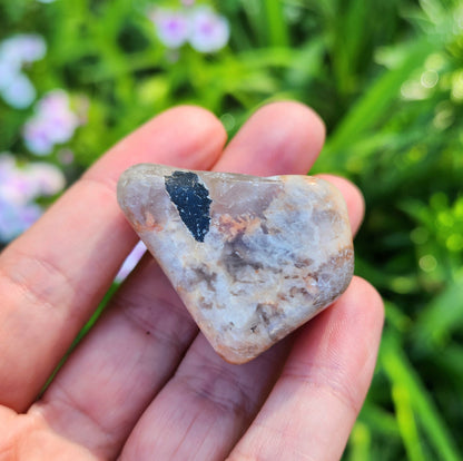Moonstone with Black Tourmaline