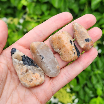 Black Tourmaline & Moonstone
