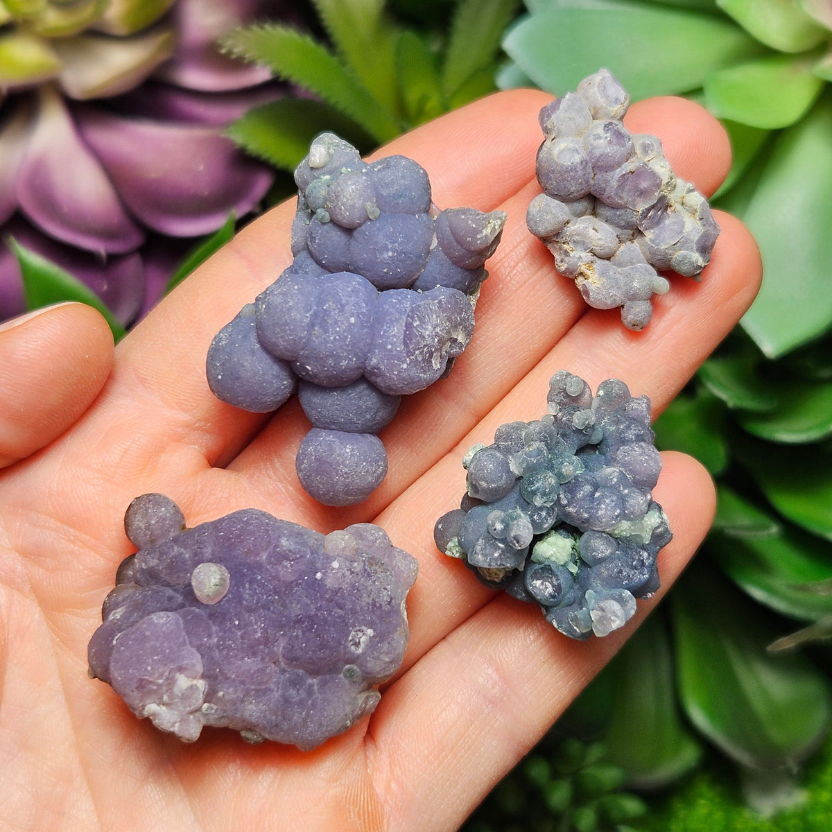 Grape Agate Crystal Cluster