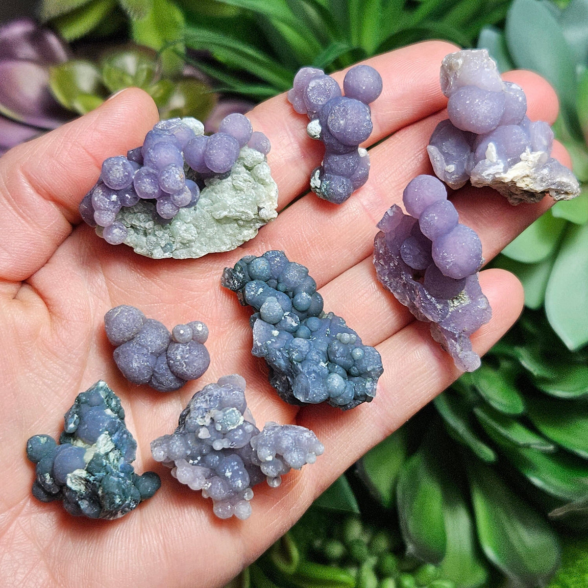 Grape Agate Crystal Cluster