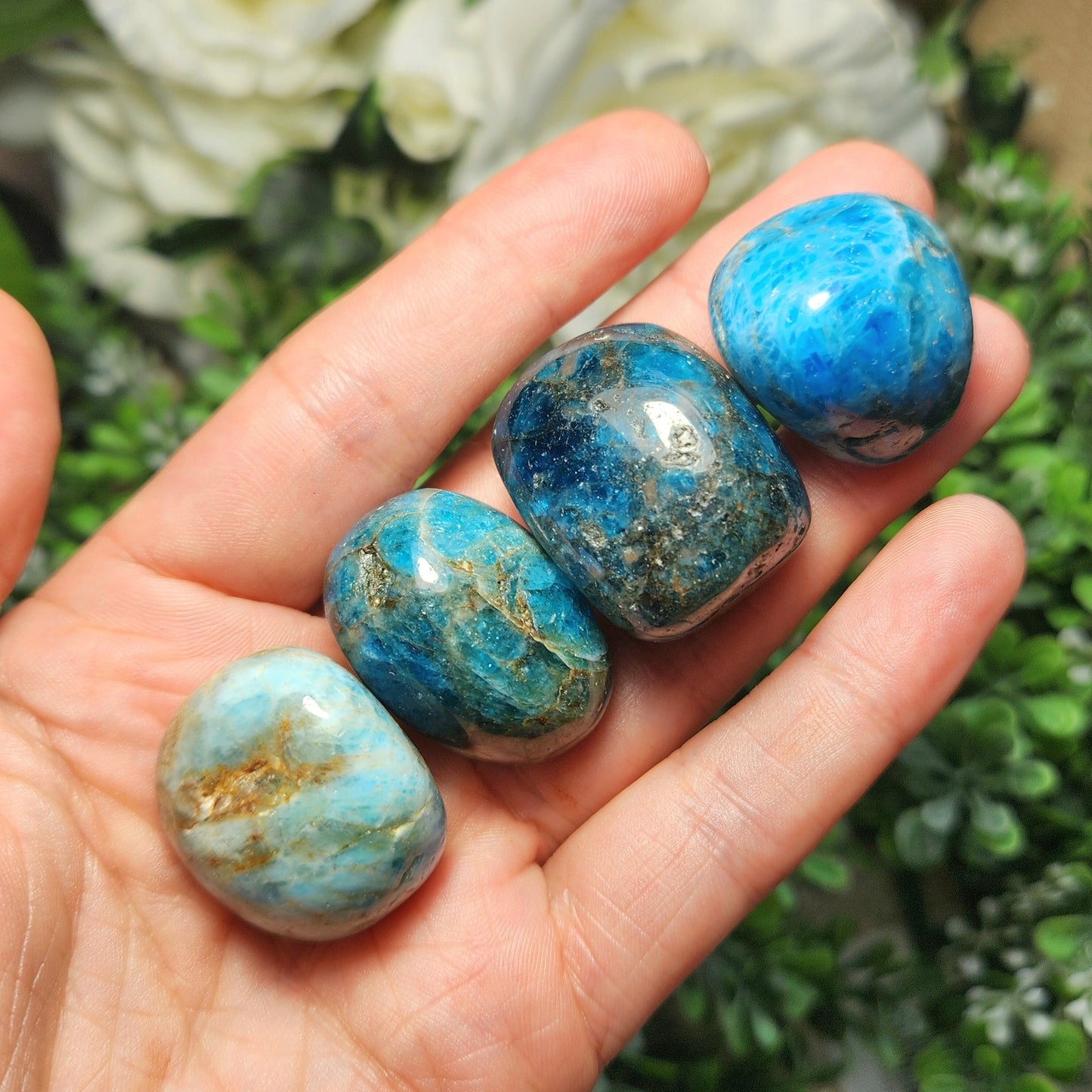 Blue Apatite Crystal