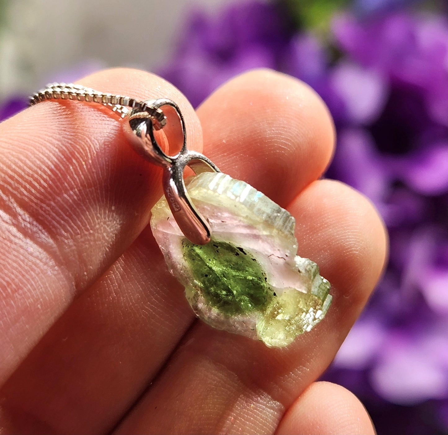 Watermelon Tourmaline Pendant