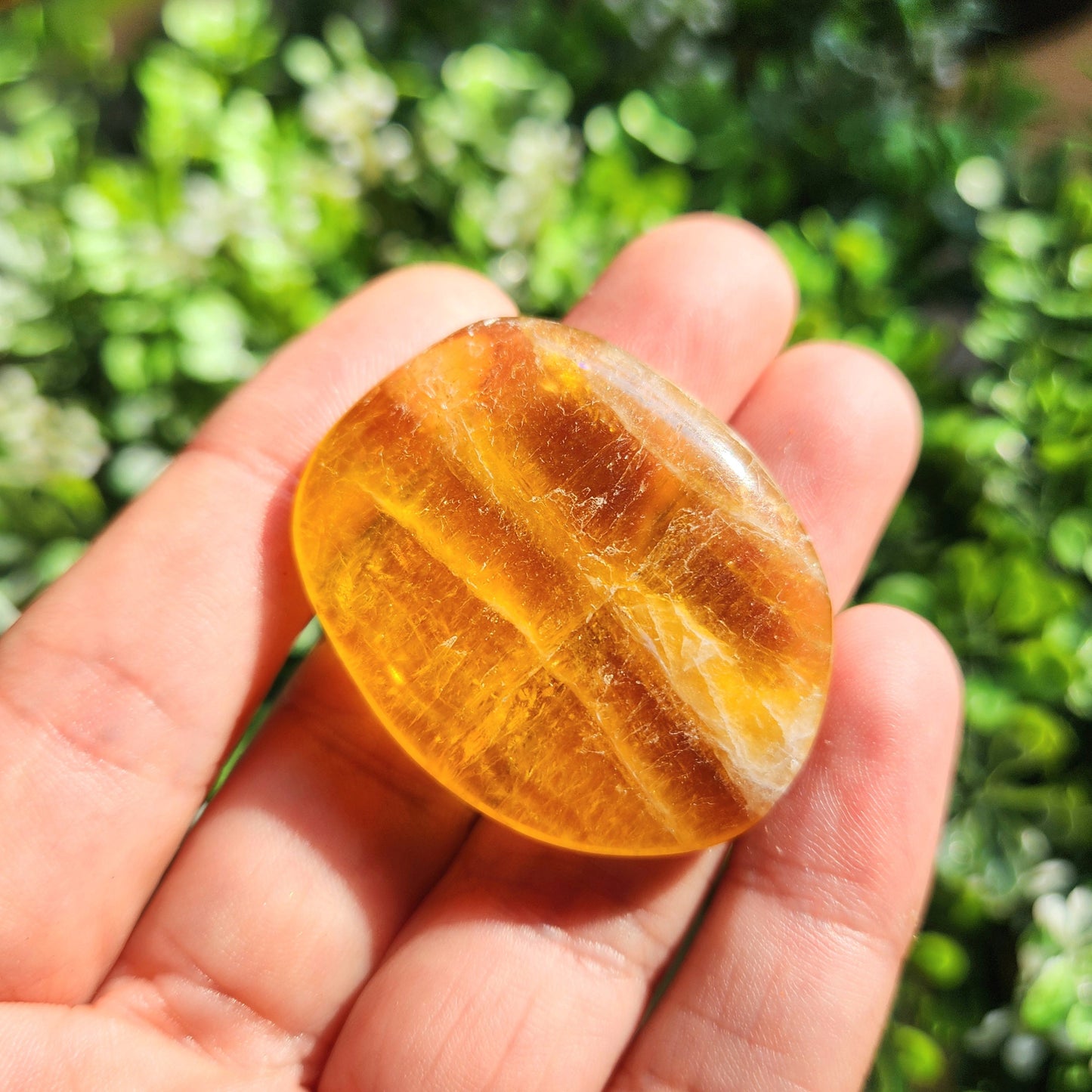 Yellow Fluorite Crystal