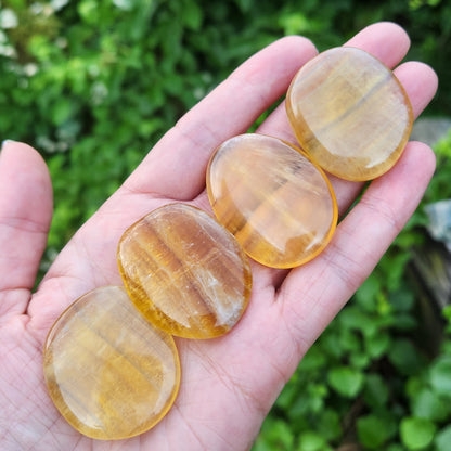 Yellow Fluorite Crystal