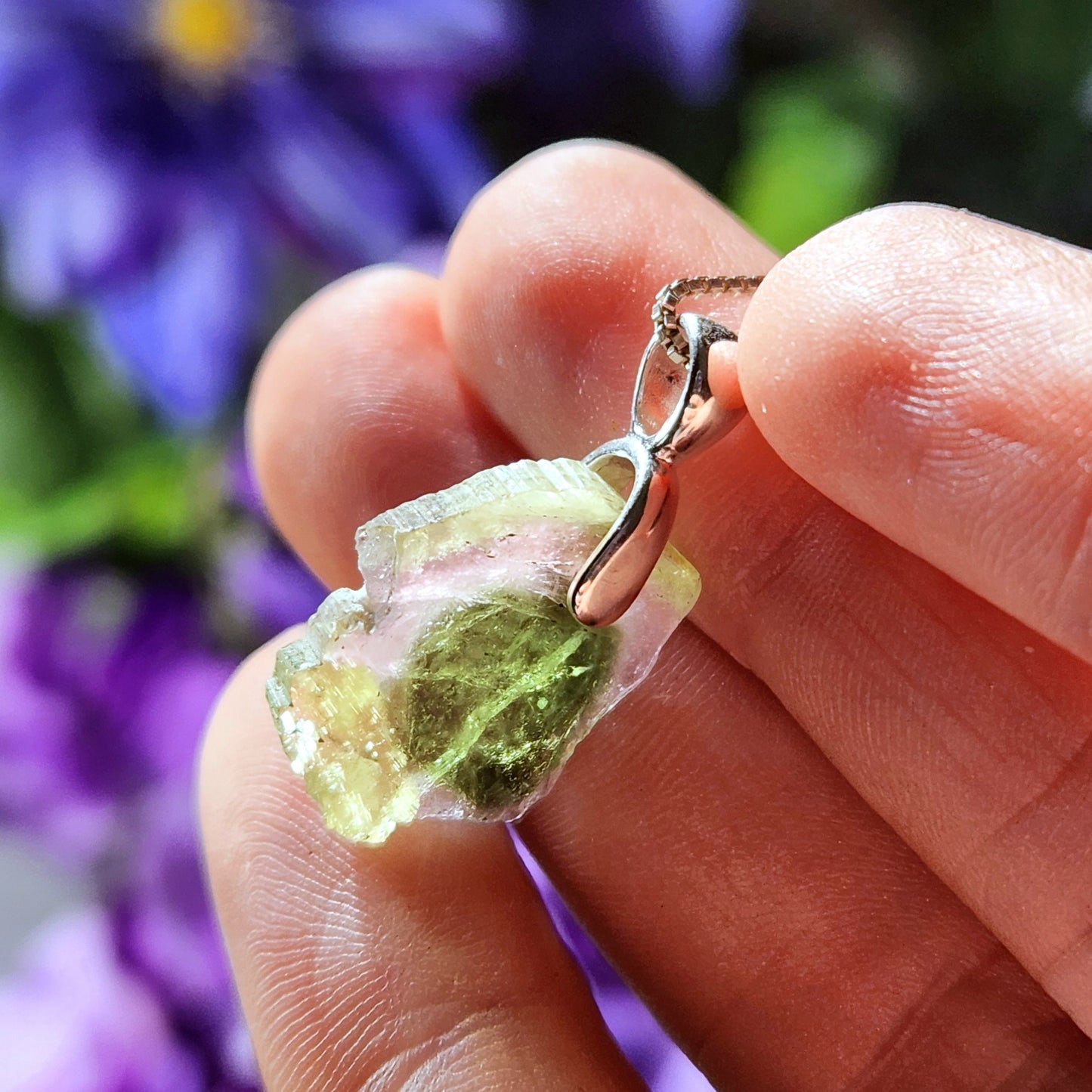 Watermelon Tourmaline Pendant