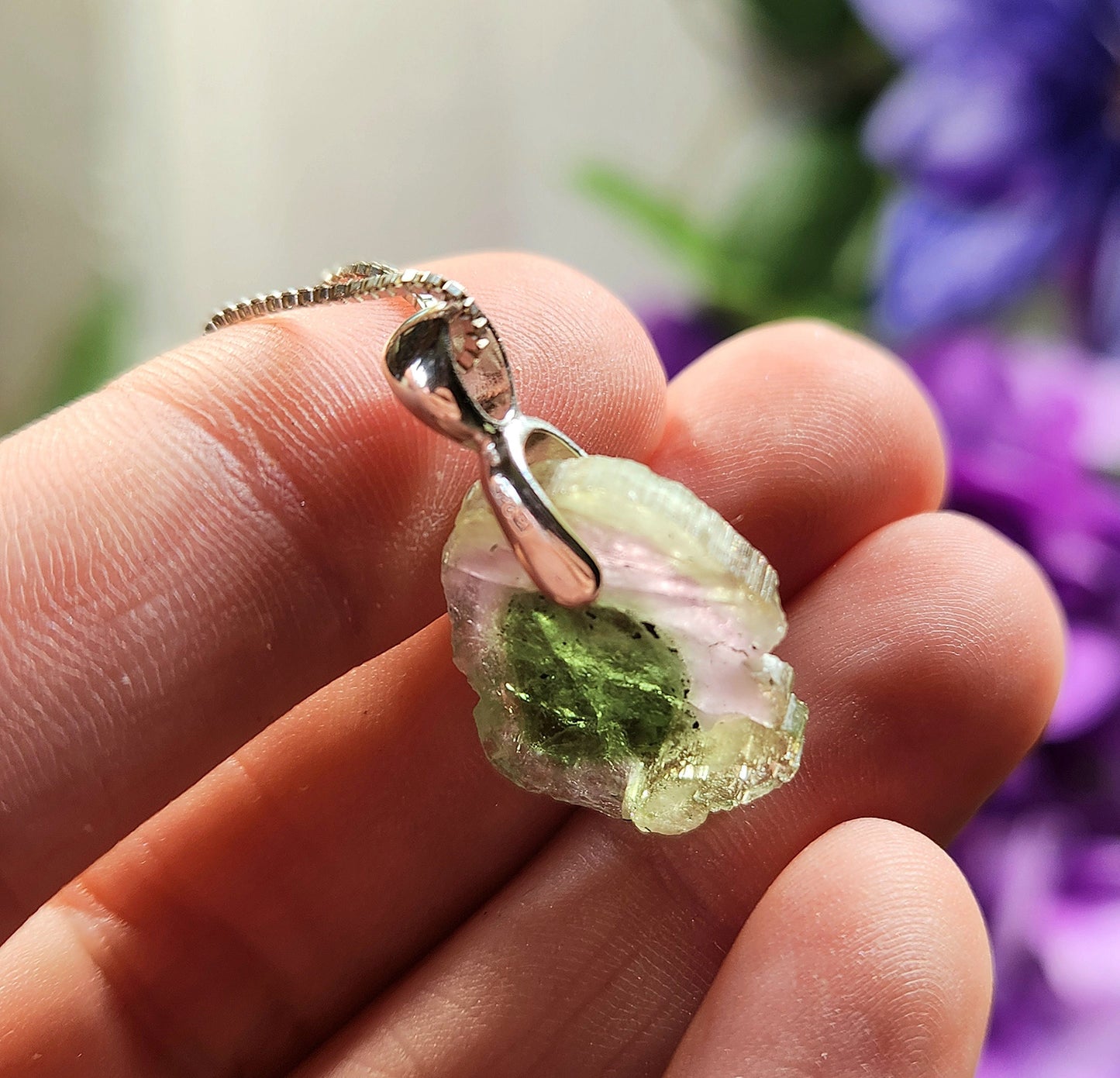 Watermelon Tourmaline Pendant