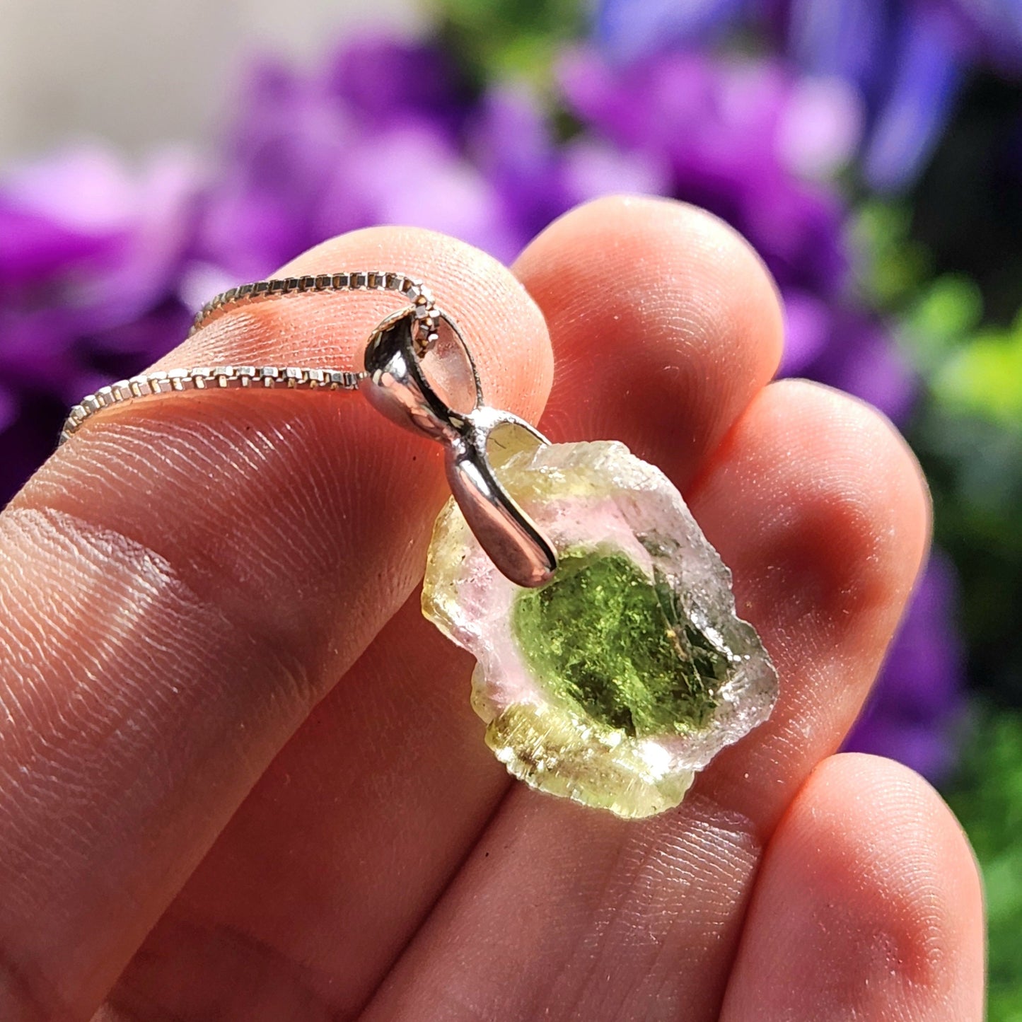 Watermelon Tourmaline Pendant