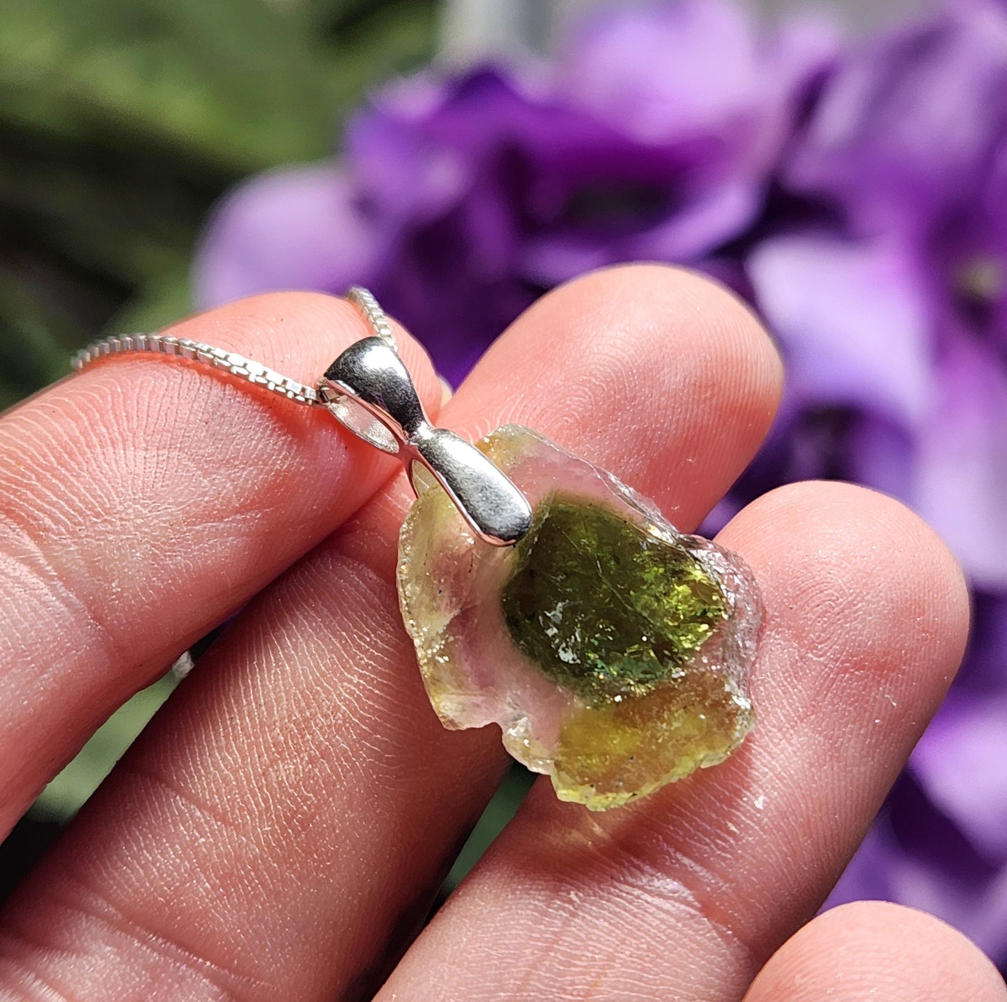 Watermelon Tourmaline Pendant