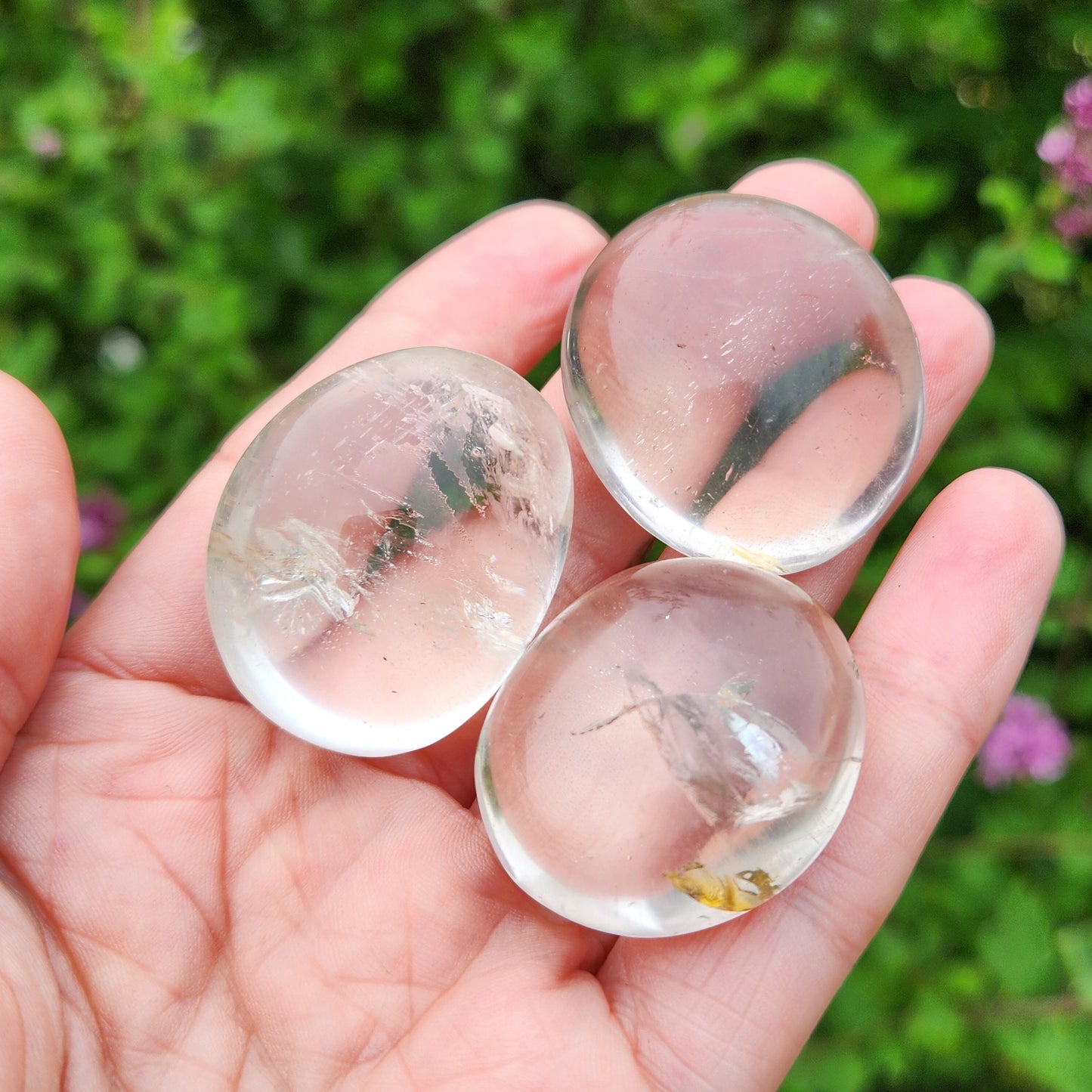 Quartz Palm Stone