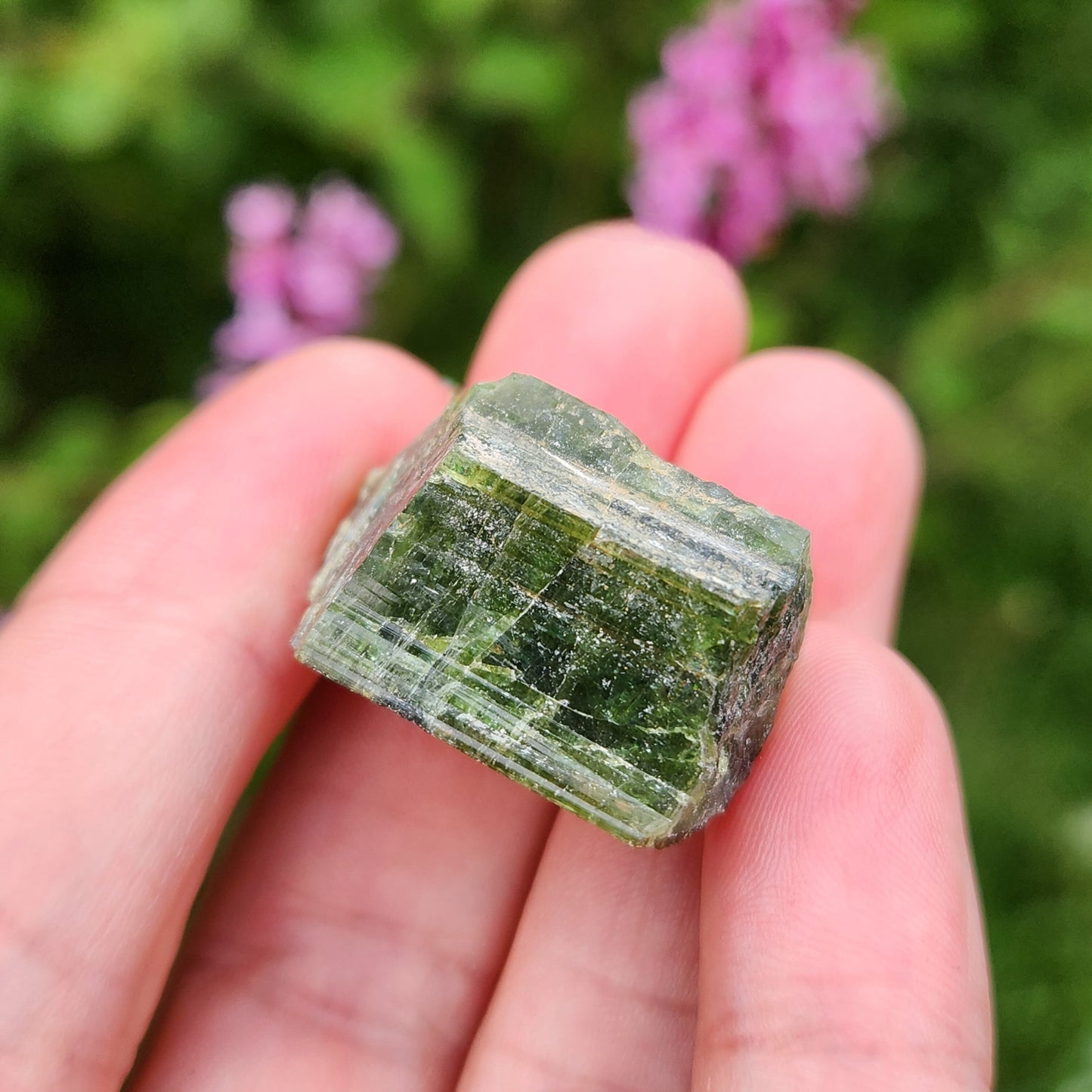 Green Tourmaline Crystal