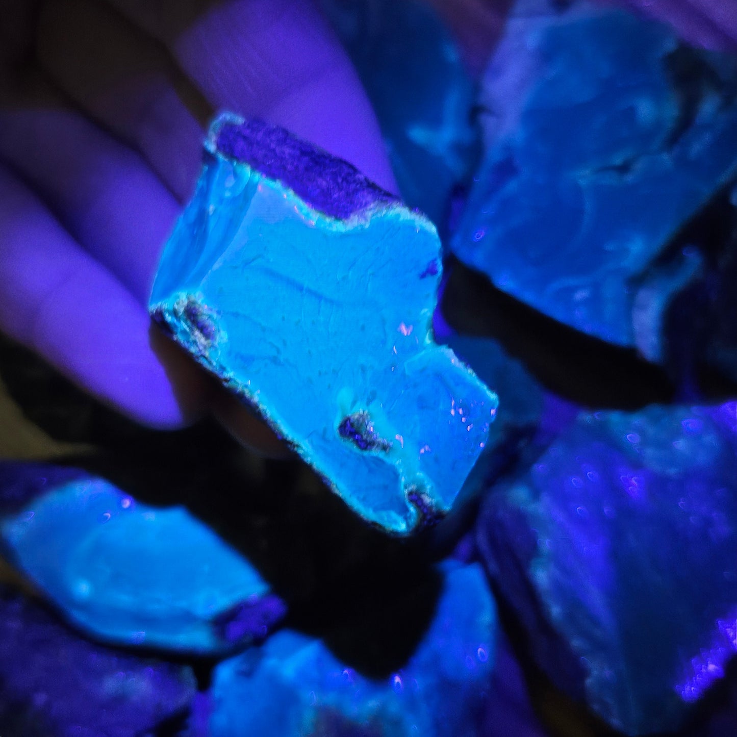 Blue Amber Specimen