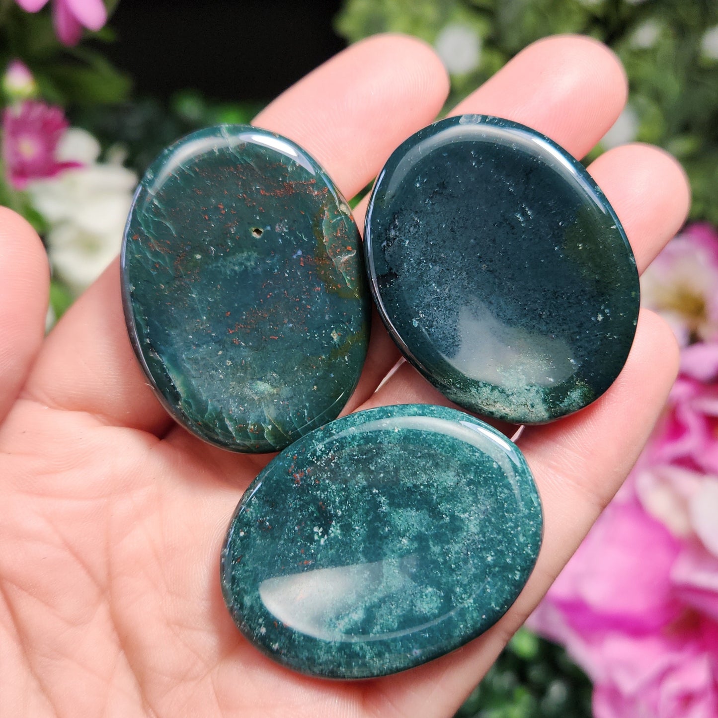 Bloodstone Worry Stone