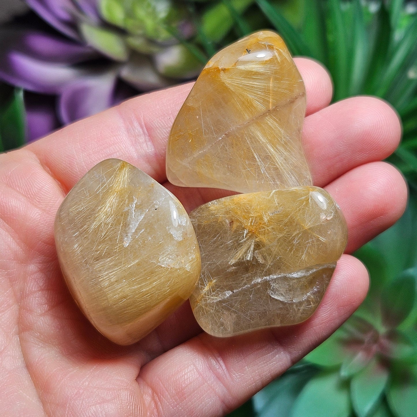 Golden Rutilated Quartz Crystal