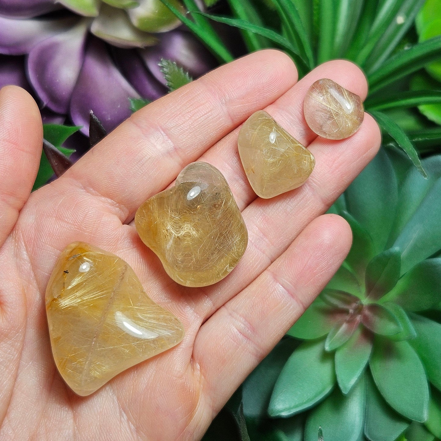 Golden Rutilated Quartz Crystal