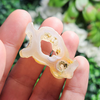 Bamboo Agate with HOLE