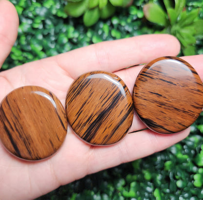 Mahogany Obsidian Palm Stone