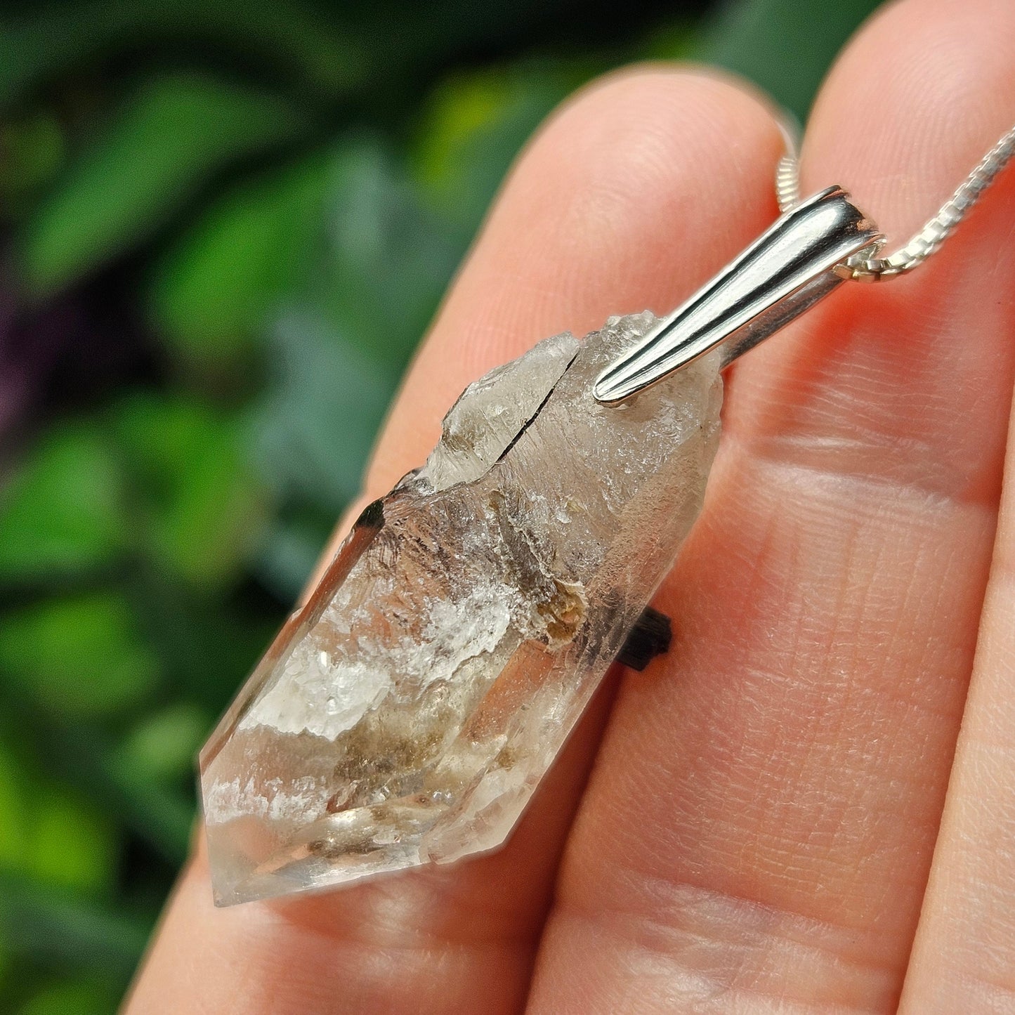 Tourmaline & Quartz Pendant