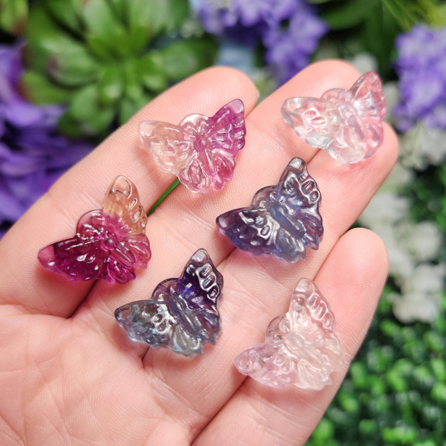 Crystal Butterfly Carving