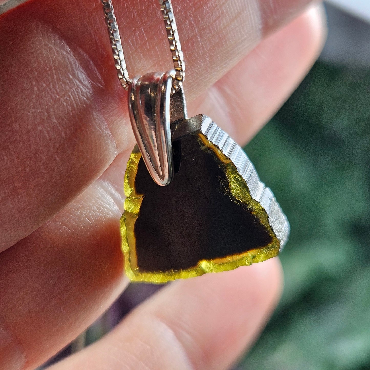 Bi Color Tourmaline Pendant