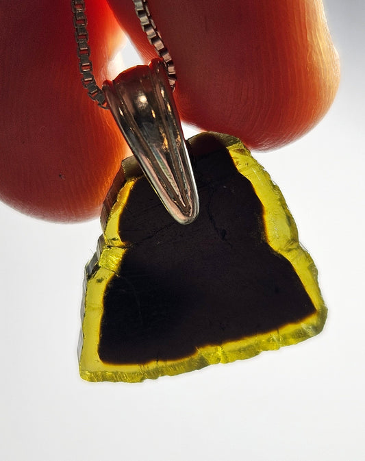 Bi Color Tourmaline Pendant