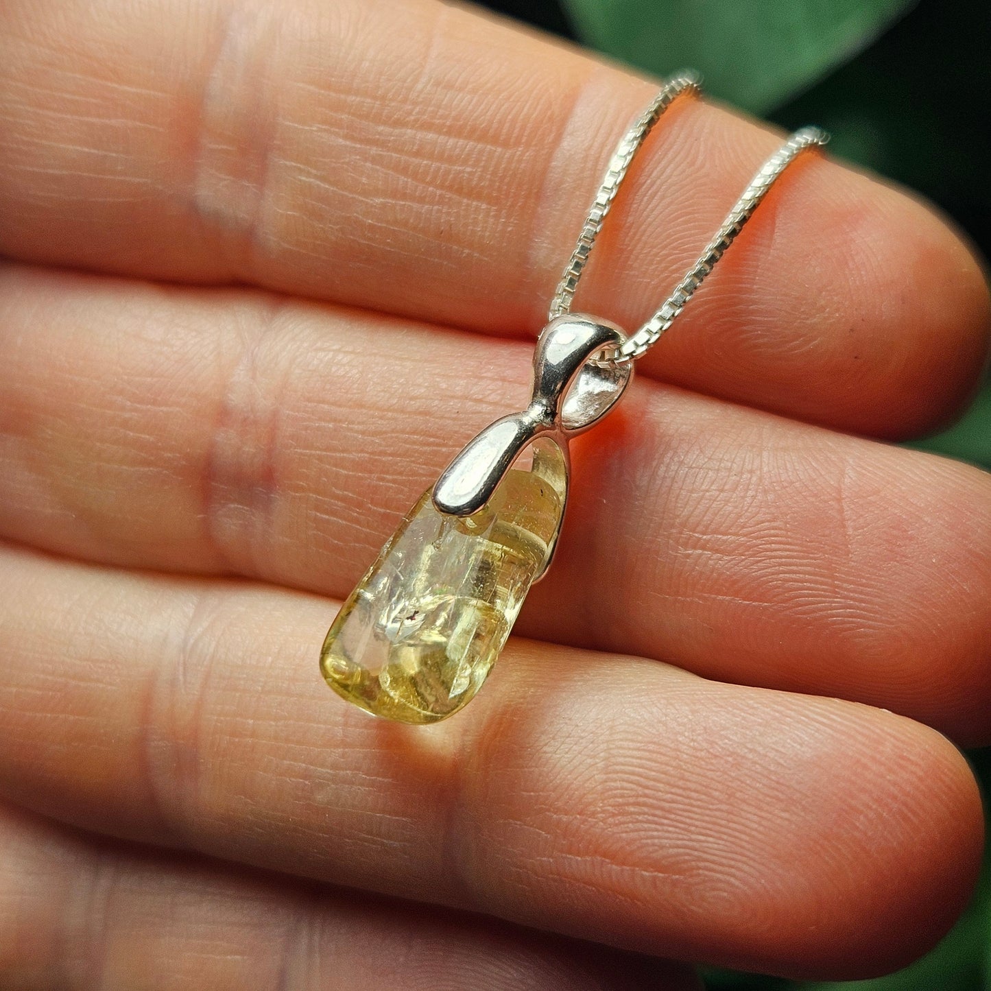 Golden Apatite Pendant