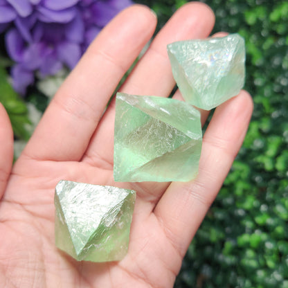 Green Fluorite Octahedron
