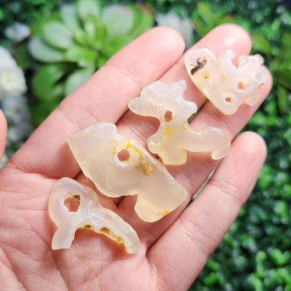 Bamboo Agate with HOLE
