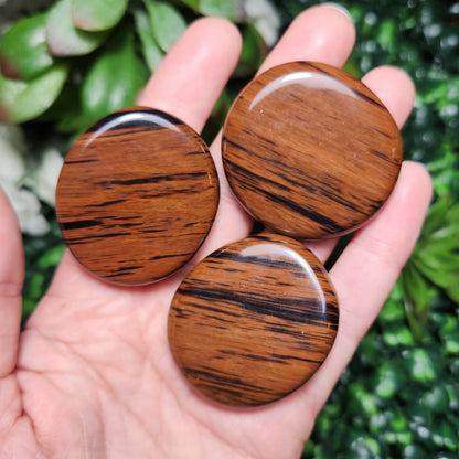 Mahogany Obsidian Palm Stone